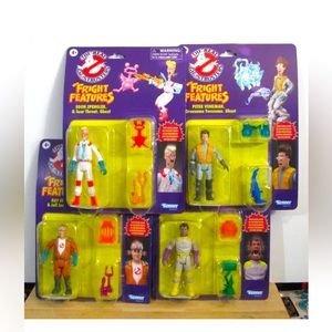 New 2024 The Real Ghostbusters Fright Features complete set of 4 NIP